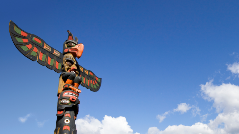 First Nations totem pole